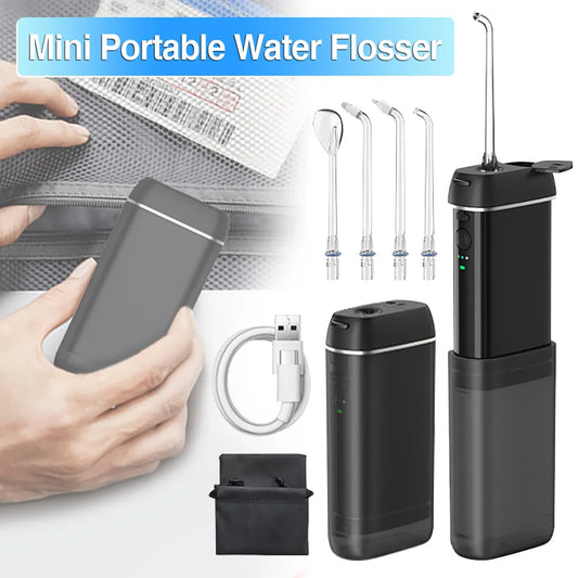 Mouth Washing Machine Portable Oral Irrigator Dental Water Jet Water Flosser Pick Toothpicks Floss Water Thread for Teeth Travel