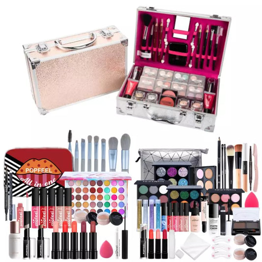 Makeup Set Full Professional Makeup Kit Eyeshadow Blush Foundation Face Powder Makeup Case Korean Cosmetic 8-56Pcs