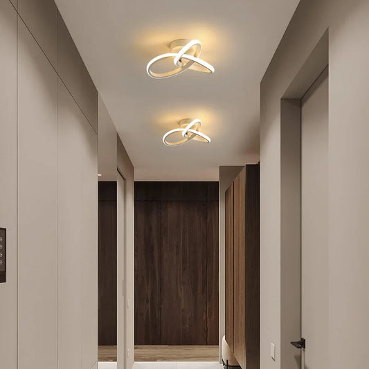 LED Strip Aisle Ceiling Lights Modern Minimalist Living Room Lamps Adjustable Three-color Light for Bedroom Living Room Corridor