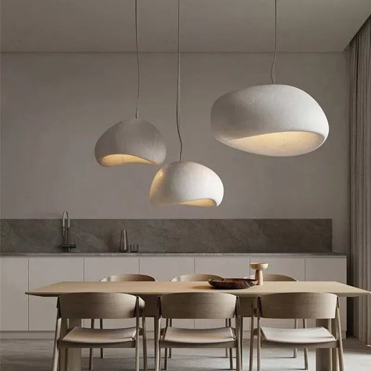 Modern Minimalist Wabi Sabi Chandelier Dining Living Room Pendant Light Bedroom Bar Designer Homestay E27 Hanghing Lamp